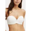 Cotton On Body Everyday Lace Strapless Push Up 2 Bra In Cream