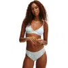 Cotton On Body Everyday Lace Triangle Padded Bralette In Blue