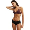 Cotton On Body Everyday Lace Triangle Padded Bralette In Dark Oak