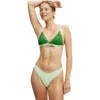 Cotton On Body Everyday Lace Triangle Padded Bralette In Lucky Green
