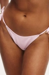 Cotton On Body Fixed Tie Side Cheeky Bikini Bottom In Pirouette Crepe