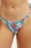 Cotton On Body Fixed Tie Side Cheeky Bikini Bottom In Zoe Floral