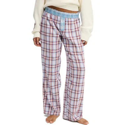 Cotton On Body Flannel Wide Leg Pant In Multi