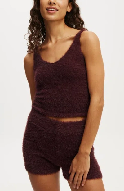 Cotton On Body Fluffy Knitted Cami In Dark Oak Fluffy