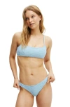 Cotton On Body Full Bikini Bottom In Blue Sky Terry Jacquard