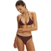 Cotton On Body Full Bikini Bottom In Burgundy