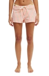 Cotton On Body Hipster Beach Board Shortie In Shell Pink Gingham
