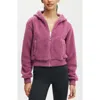 Cotton On Body Hooded Soft Fleece Zip Through Jacket In Red Violet