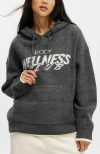 Cotton On Body Knitted Premium Hoodie In Charcoal Marle Wellness Club