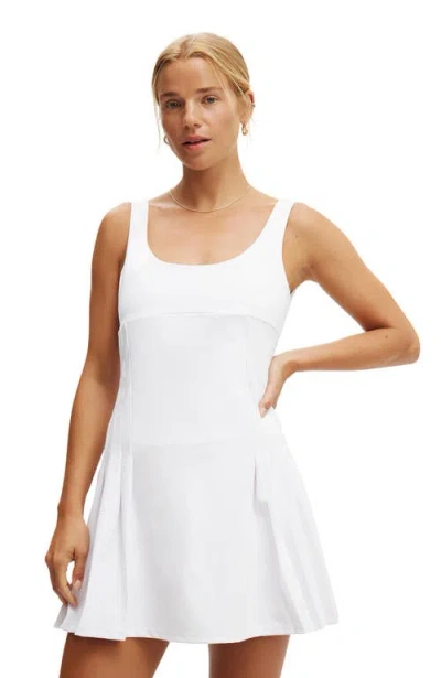 Cotton On Body Level Up Pleat Dress In White