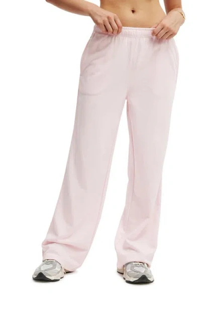 Cotton On Body Lightweight Fleece Straight Leg Sweatpant In Cherry Dream