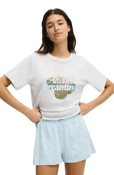 Cotton On Body Lounge Graphic Tee In White