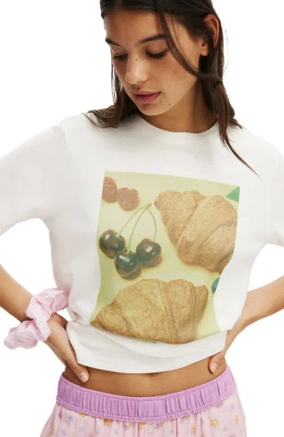Cotton On Body Lounge Graphic Tee In White
