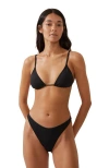 Cotton On Body Micro Slider Triangle Bikini Top In Black
