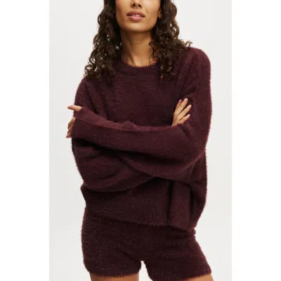 Cotton On Body Novelty Knitted Jumper In Dark Oak Fluffy