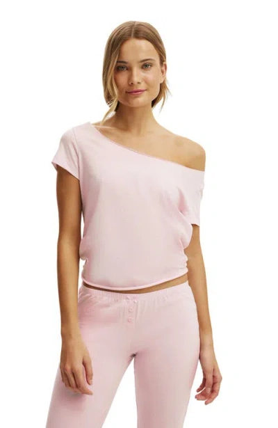 Cotton On Body Off The Shoulder Tee In Pink