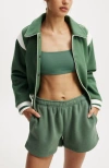 Cotton On Body On Field Panelled Bomber Jacket In Emerald Forest