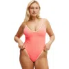 Cotton On Body Open Back Strapy One Piece Brazilian