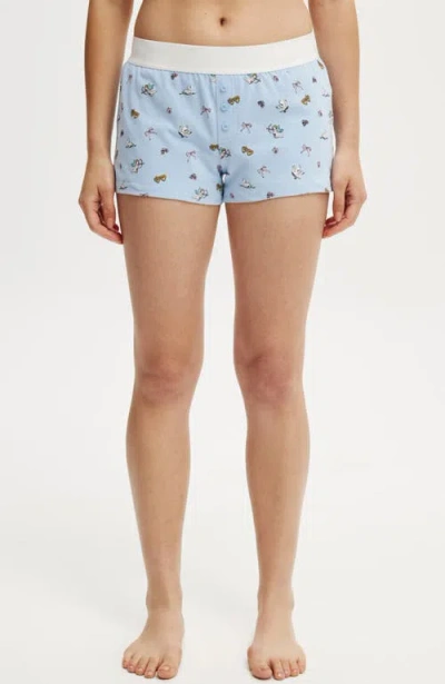 Cotton On Body Peached Jersey Boyshort In Cupid Bows