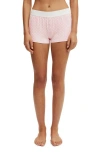 Cotton On Body Peached Jersey Boyshort In French Fairytale Marle White