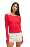 Cotton On Body Peached Jersey Boyshort In Rose Scarlet