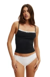 Cotton On Body Peached Jersey Lace Cami
