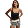 Cotton On Body Peached Jersey Longline Cami In Black