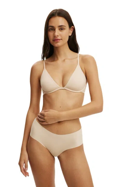 Cotton On Body Plunge Underwire Bra In Neutral