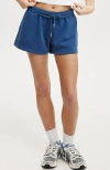 Cotton On Body Plush Essential Gym Short In Deep Blue