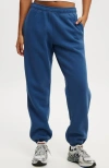 Cotton On Body Plush Essential Gym Sweatpant In Deep Blue
