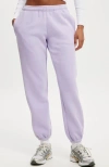 Cotton On Body Plush Essential Gym Sweatpant In Purple Rose Coconut Milk