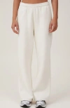 Cotton On Body Plush Essential Straight Leg Sweatpant In Coconut Milk