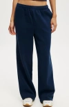 Cotton On Body Plush Essential Straight Leg Sweatpant In Dark Water