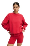 Cotton On Body Plush Graphic Crew Sweatshirt In Red