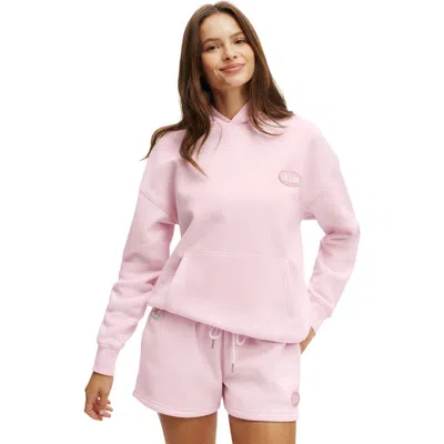 Cotton On Body Plush Premium Graphic Hoodie In Pink