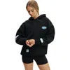 Cotton On Body Plush Premium Graphic Hoodie In Black