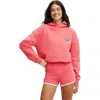Cotton On Body Plush Premium Graphic Hoodie In Coral Paradise Retro Resort