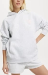 Cotton On Body Plush Premium Graphic Hoodie In White