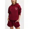 Cotton On Body Plush Premium Graphic Hoodie In Deep Red Heritage Wellness