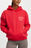 Cotton On Body Plush Premium Graphic Hoodie In Raspberry Wellness Club
