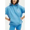 Cotton On Body Plush Premium Graphic Hoodie In Tranquil Blue Heritage