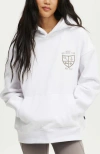 Cotton On Body Plush Premium Graphic Hoodie In White Heritage Wellness Club