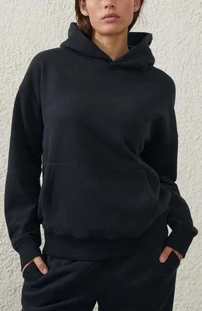 Cotton On Body Plush Premium Hoodie In Black