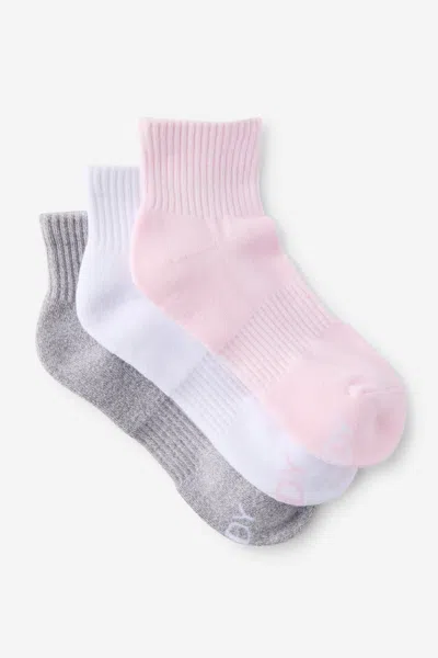 Cotton On Body Qtr Crew Sock 3pk In Multi