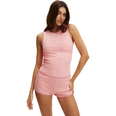 Cotton On Body Rib Lace Ruched Tank