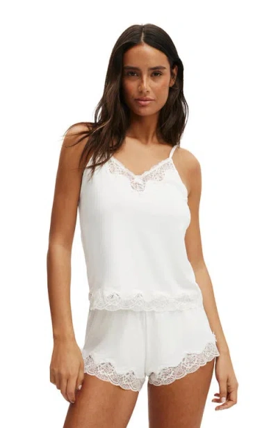 Cotton On Body Sabrina Lace Longline Cami In White