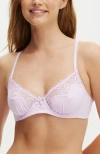 Cotton On Body Sabrina Lace Underwire Bra In Purple