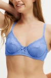 Cotton On Body Sabrina Lace Underwire Bra In Blue