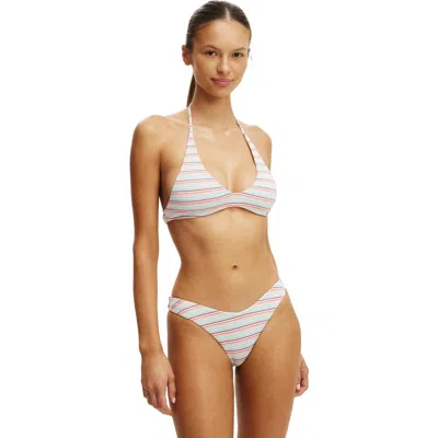 Cotton On Body Scoop Neck Halter Bikini Top In Multi