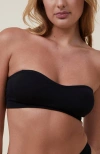 Cotton On Body Seamless Sweetheart Padded Bandeau In Black
